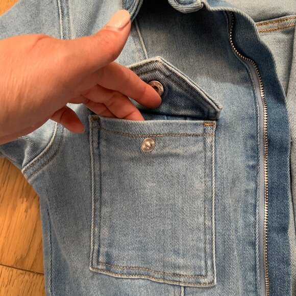 Women's Good American Fit For Success Jumpsuit Denim Jean Light Blue Size M - Picture 8 of 15